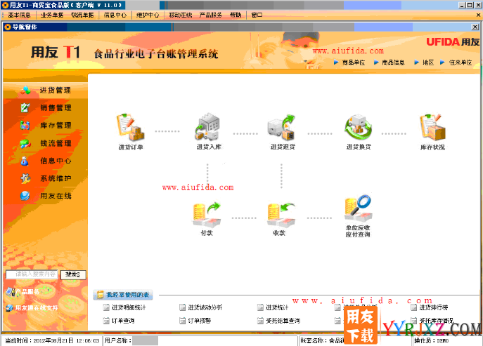 用友T1商贸宝批发零售食品版V11.1标准版免费试用版下载地址
