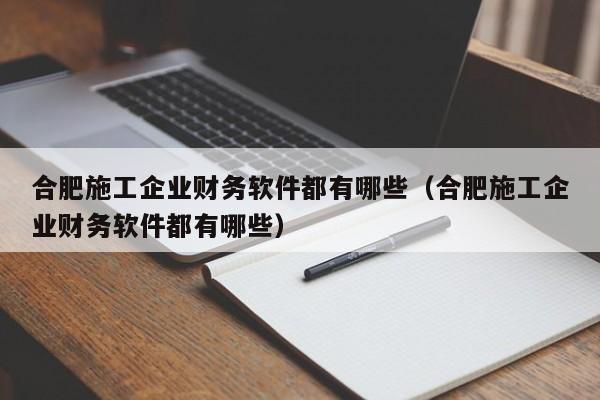 合肥施工企业财务软件都有哪些(合肥施工企业财务软件都有哪些)