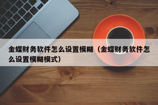 金蝶财务软件怎么设置模糊(金蝶财务软件怎么设置模糊模式)