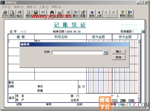 填制凭证要求录入自定义项？