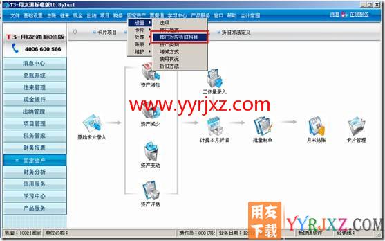 固定资产卡片上自动带出折旧科目？